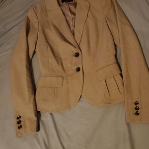 Tan Fitted Blazer